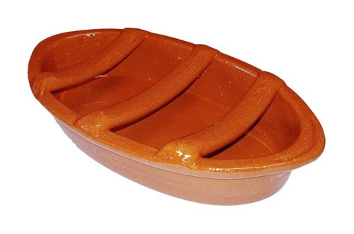 Terracotta cooking dish - terracotta,