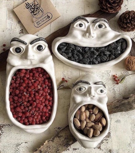 Handmade open mouth character - handmade,
