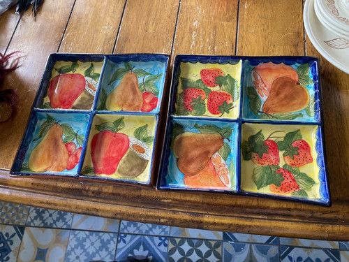 Dish plate compartments - dish, x
