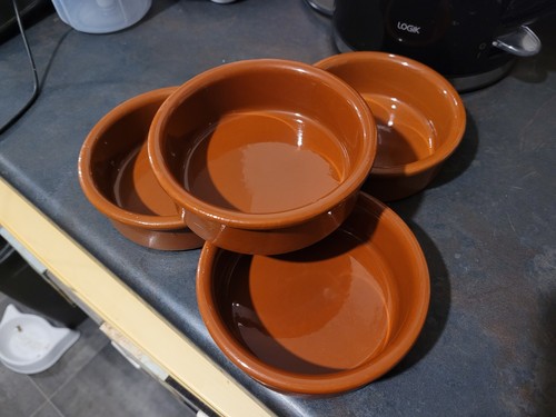 Glazed terracotta dishes - terracotta,
