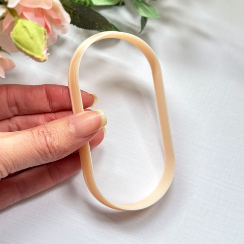 Oval clay cutter large - oval,